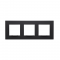 PRIME 3 GANG FRAME CLASSIC IP20 MAT ANTHRACITE 1000120205