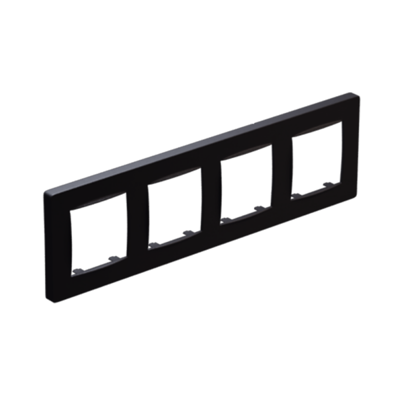 PRIME 4 GANG FRAME CLASSIC IP20 MAT ANTHRACITE 1000120305