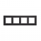 PRIME 4 GANG FRAME CLASSIC IP20 MAT ANTHRACITE 1000120305