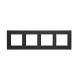 PRIME 4 GANG FRAME CLASSIC IP20 MAT ANTHRACITE 1000120305