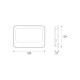 LED SMD BLACK FLOOD LUMINAIRE 50W 3CCT 5000LM 185-265V RA>80 IP66 N50CCT