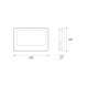 LED SMD WHITE FLOOD LUMINAIRE 50W 3CCT 5000LM 185-265V RA>80 IP66 N50CCTW