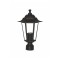 LANTERN HEAD Φ60 FOR SMALL COLUMN BLACK RAL C0026 HI6024BMS