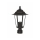LANTERN HEAD Φ60 FOR SMALL COLUMN BLACK RAL C0026 HI6024BMS