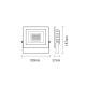 LED WHITE FLOOD IP66 20W 3.000K 230V 1600Lm 20pcs/cart X2030W