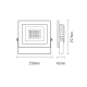 LED WHITE FLOOD IP66 50W 3.000K 230V 4000Lm 12pcs/cart X5030W