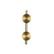 TWO LIGHT WALL LIGHTING - COPPER METAL LED 2X 5W 2700K 220V-240V IP20 100x100x380mm MW2505832BR