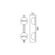 TWO LIGHT WALL LIGHTING - COPPER METAL LED 2X 5W 2700K 220V-240V IP20 100x100x380mm MW2505832BR
