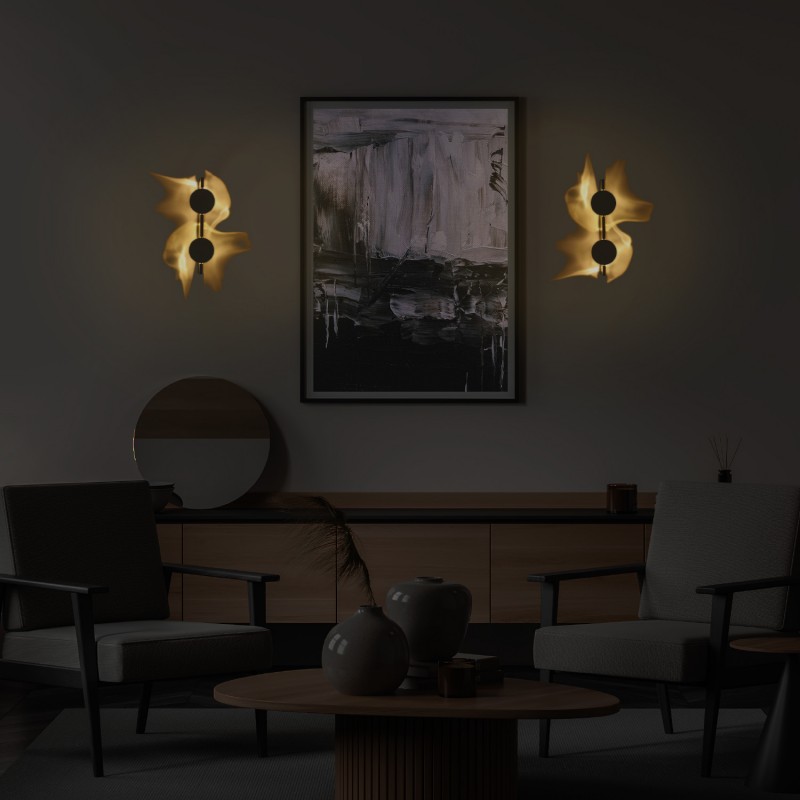 TWO LIGHT WALL LIGHTING - COPPER METAL LED 2X 5W 2700K 220V-240V IP20 100x100x380mm MW2505832BR