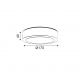 P/O ROUND W  CEIL. LED SLIM PANEL 14W 6000K 990Lm 230V Φ172 Ra80 NIKI1460RW