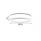 P/O ROUND W  CEIL LED SLIM PANEL 20W 3000K 1440Lm 230V Φ225 Ra80 NIKI2030RW