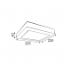P/O SQUARE W CEIL.LED SLIMPANEL 20W 6000K 1480Lm230V 225X225Ra80 NIKI2060SW