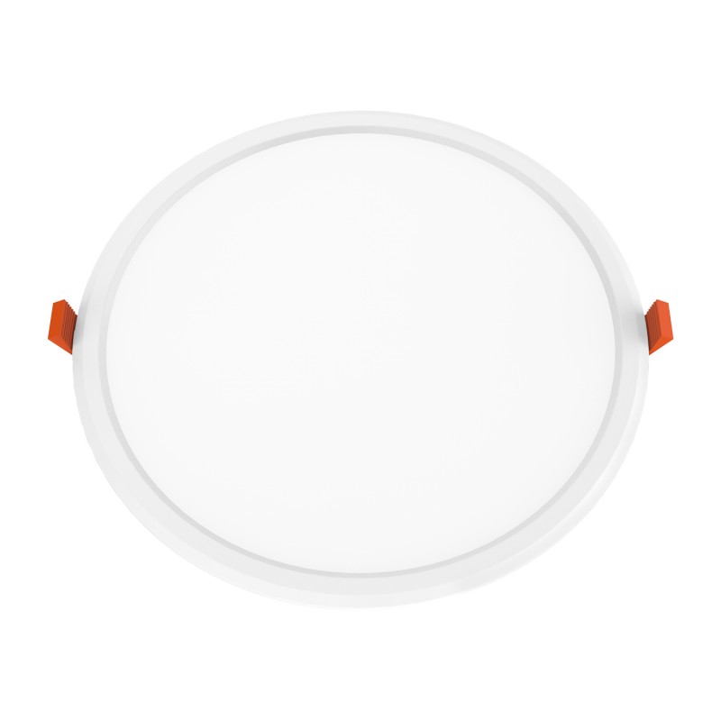 P/O LED PANEL WHITE ROUND 22W 3000K 2150Lm Φ225x28mm 230V AC Ra80 STRON2230RWN P/O LED PANEL WHITE ROUND 22W 3000K 2150Lm Φ225x28mm 230V AC Ra80 STRON2230RWN