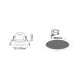 P/O LED SPOT IP65 WHITE SQUARE 5W 4.000K 230V AC 410Lm 120° Ra80 VERA540SW P/O LED SPOT IP65 WHITE SQUARE 5W 4.000K 230V AC 410Lm 120° Ra80 VERA540SW