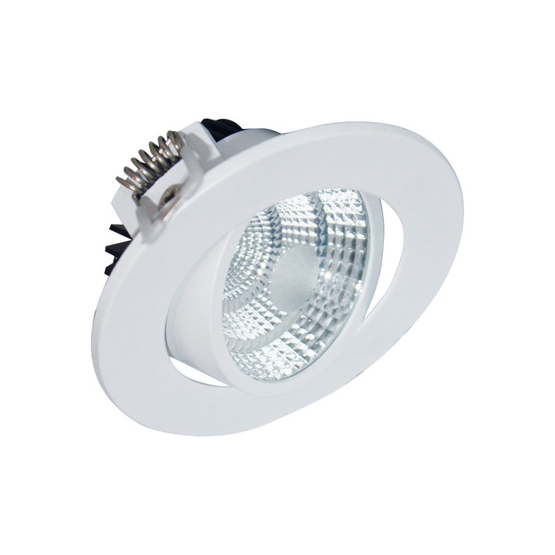 P/O ROUND WHITE MOV. LED SPOT 6W 4000K 430Lm COB 230V 60° Ra80 THEROC640R