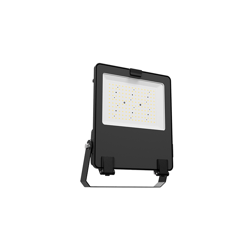 LED FLOODLIGHT 100-277V AC 100W 6000K CRI>70 155lm/W 110° IP66 IK08 5 YEARS VADER10060