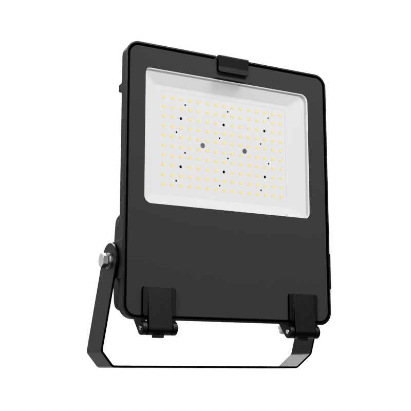 LED FLOODLIGHT 100-277V AC 100W 6500K CRI>70 155lm/W 110° IP66 IK08 5 YEARS VADER10065