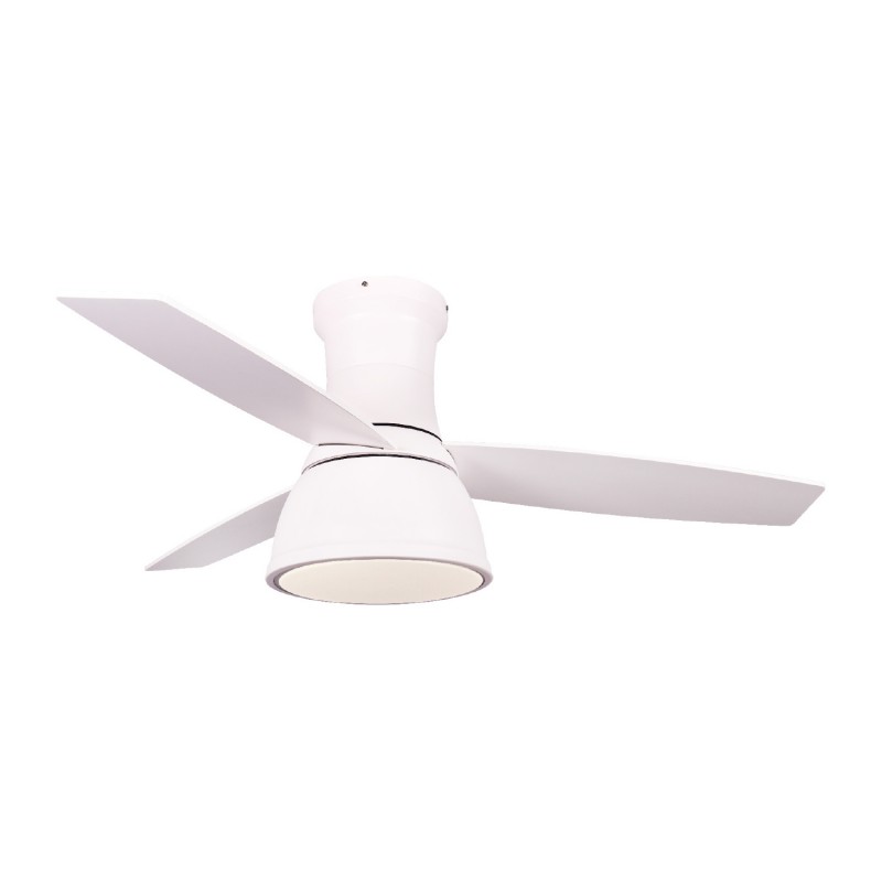 CEILING FAN DIM MAT WHITE 3 BLADES AGAINST PLATE TIMER REMOTE CONTROL 22W CCT 35W FANRX44041W