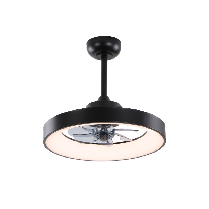 CEILING FAN 20 DIM BLACK 7 BLADES ABS REMOTE CONTROL & TIMER LED 34W 3332L Φ300mm FAN6697BK