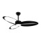 CEILING FAN DIM BLACK WITH 3 BLADES ABS REMOTE CONTROL & TIMER LED 24W 2400L DC 45W 1320mm FANGS423B