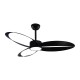 CEILING FAN DIM BLACK WITH 3 BLADES ABS REMOTE CONTROL & TIMER LED 24W 2400L DC 45W 1320mm FANGS423B