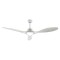 CEILING FAN DIM WHITE WITH 3 BLADES ABS REMOTE CONTROL & TIMER LED 24W 2400L DC 45W 1320mm FANGS424W
