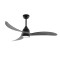 CEILING FAN DIM BLACK-GREY WITH 3 BLADES SOLIDWOOD REMOTE CONTROL & TIMER LED 24W 2400L DC 45W 1320mm FANGS2363B