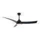 CEILING FAN DIM BLACK WITH 3 BLADES ABS REMOTE CONTROL & TIMER LED 24W 2400L DC 45W 1320mm FANGS419B