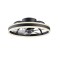 CEILING FAN DIM BLACK-WHITE WITH 5 BLADES ABS REMOTE CONTROL&TIMER LED 30W 3100L DC 15W 500mm FAN3231458