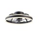 CEILING FAN DIM BLACK-WHITE WITH 5 BLADES ABS REMOTE CONTROL&TIMER LED 30W 3100L DC 15W 500mm FAN3231458