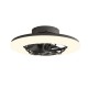 CEILING FAN DIM BLACK WITH 8 BLADES ABS REMOTE CONTROL&TIMER LED 50W 5460L DC 15W 560mm FAN3231618