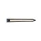 IMPERIAL-WALL LAMP SAND BLACK ALUMINIUM LED SMD 9W 3000K 540 LM IP44  600x78x60mm BD374600WBK