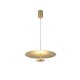 LOFTY- PENDANT LAMP SAND GOLD ALUMINIUM LED SMD 12W 2700Κ 840LM IP20 Φ450x1500mm BD379A450PGD