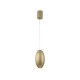 ELLITON- PENDANT LAMP  SAND GOLD ALUMINIUM LED SMD  4W 2700K 280LM IP20 Φ127x1500mm BD384PGD