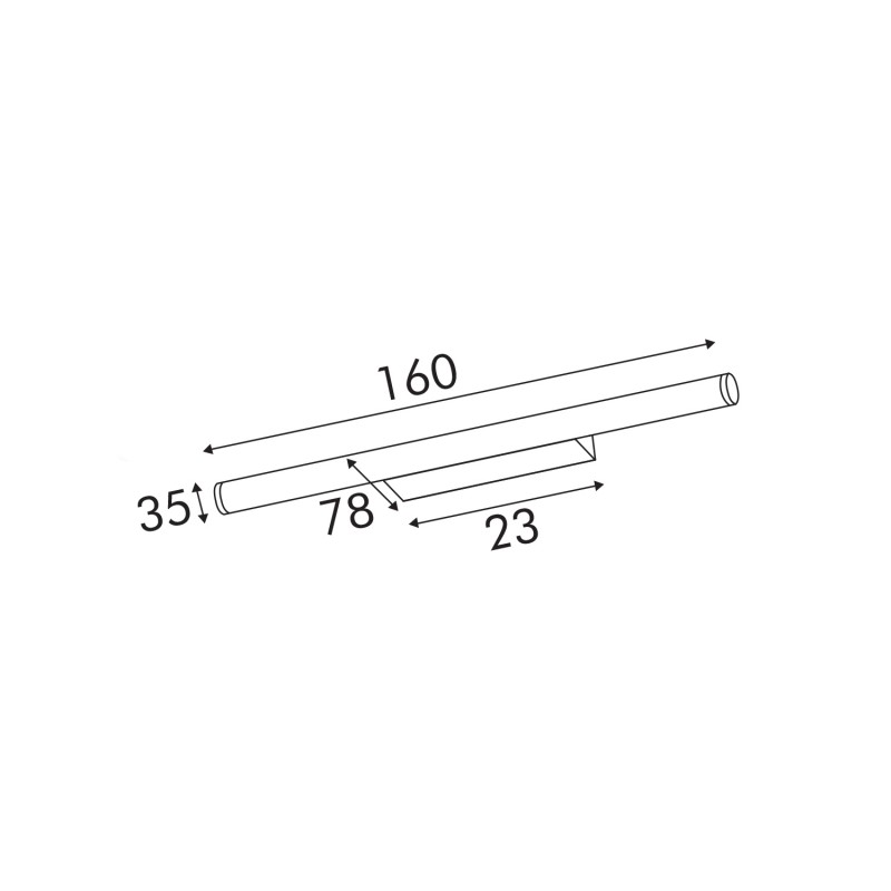 LYNEE-WALL LAMP BRONZE ALUMINIUM LED SMD 16W CCT SWITCH 1800LM IP20 610x78x60mm BD352610WBR