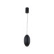 ELLITON- PENDANT LAMP SAND BLACK ALUMINIUM LED SMD  4W 2700KK 280LM IP20 Φ127x1500mm BD384PBK