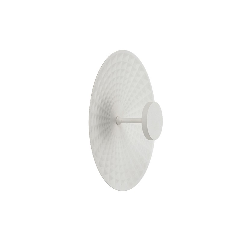 LOFTY-WALL LAMP SAND WHITE ALUMINIUM LED SMD 8W 2700Κ 560LM IP20 Φ300x113mm BD379A300CWH