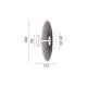 LOFTY-WALL LAMP SAND GOLD ALUMINIUM LED SMD 8W 2700Κ 560LM IP20 Φ300x113mm BD379A300CGD