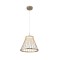 VENTI-PENDANT LAMP BRUSHED GREY/LIGHT CHAMPANE ALUMINIUM LED SMD 20W CCT SWITCH 1260LM IP20 Φ400x1500mm BD343400PGC