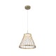 VENTI-PENDANT LAMP BRUSHED GREY/LIGHT CHAMPANE ALUMINIUM LED SMD 20W CCT SWITCH 1260LM IP20 Φ400x1500mm BD343400PGC