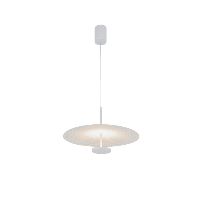 LOFTY- PENDANT LAMP SAND GOLD ALUMINIUM LED SMD 12W 2700Κ 912LM IP20 Φ450x1500mm BD379A450PWH