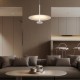 LOFTY- PENDANT LAMP SAND GOLD ALUMINIUM LED SMD 12W 2700Κ 912LM IP20 Φ450x1500mm BD379A450PWH