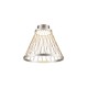 VENTI- CEILING LAMP BRUSHED GREY/LIGHT CHAMPANE ALUMINIUM LED SMD 20W CCT SWITCH 1260LM IP20 Φ400x345mm BD343400CGC