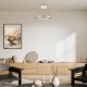 VENTI- CEILING LAMP BRUSHED GREY/LIGHT CHAMPANE ALUMINIUM LED SMD 20W CCT SWITCH 1260LM IP20 Φ400x345mm BD343400CGC