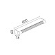 IMPERIAL-WALL LAMP SAND BLACK ALUMINIUM LED SMD 9W  3000K 405LM IP20 400x78x60mm BD374400WBK