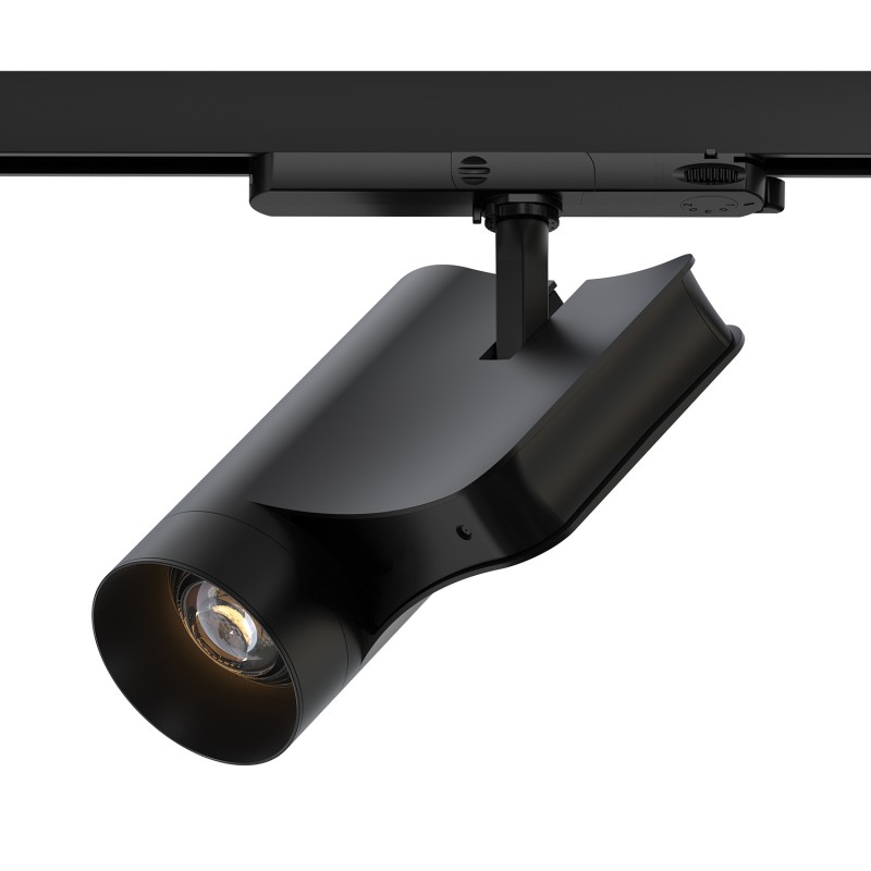 AI SARA TRACK BLACK ALUMINUM SPOT WITH DUAL 4-WIRE SENSOR & BLUETOOTH 35W RGBW 220–240V 36° 186 × 175 × 150mm 4TR117D49
