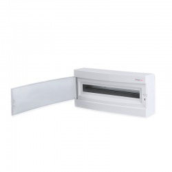 SURFACE MOUNTING ENCLOSURE 24 MODULES WHITE DOOR 1 ROW IP40 282N1X24CW SURFACE MOUNTING ENCLOSURE 24 MODULES WHITE DOOR 1 ROW IP40 282N1X24CW