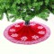 XMAS TREE GIRTH RED WHITE SNOWFLAKES DIAM 120cm X072280