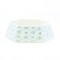 XMAS TREE HEXAGONAL COLLAR DECORATIVE WHITE SEQUINS SNOWFLAKES  76,2 61 24cm X072384