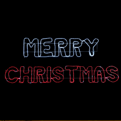 MERRY CHRISTMAS 936 LED MOTIF 26m 2-WIRE ROPE LIGHT WHITE amp RED FLASH IP65 160 40,5cm 1.5m LEAD CABLE X0893632219